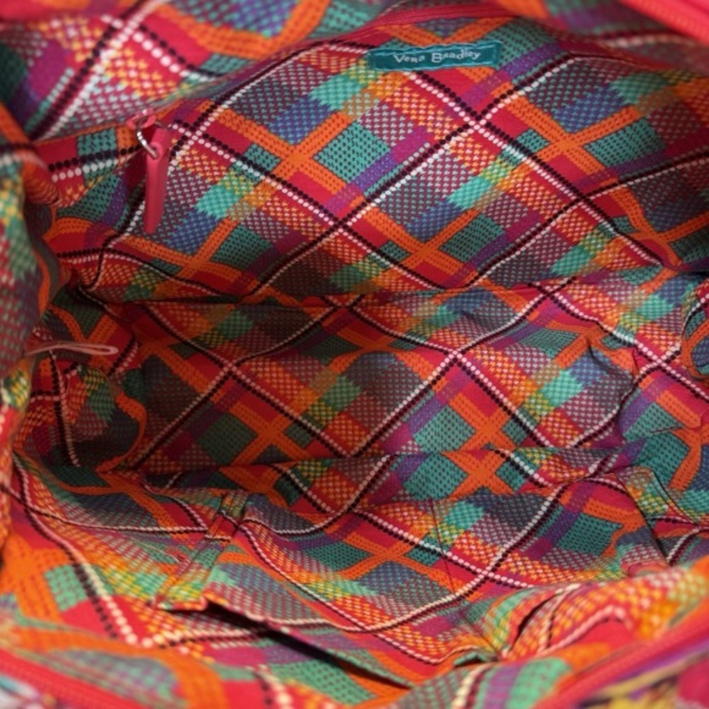 Vera Bradley satchel Hadley‎ bag in Rumba medium size Pink floral Purse - Picture 9 of 15
